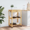 Chariot de cuisine MONZA 60x40x88,5 cm bois massif de pin 562564562564