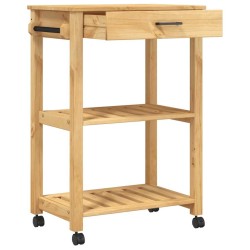 Chariot de cuisine MONZA 60x40x88,5 cm bois massif de pin 562564562564