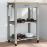 Chariot de cuisine MONZA 60x40x88,5 cm bois massif de pin 562565562565