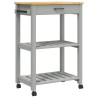 Chariot de cuisine MONZA 60x40x88,5 cm bois massif de pin 562565562565