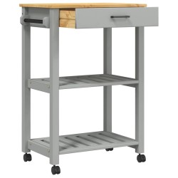 Chariot de cuisine MONZA 60x40x88,5 cm bois massif de pin 562565562565