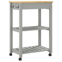 Chariot de cuisine MONZA 60x40x88,5 cm bois massif de pin 562565562565