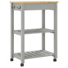 Chariot de cuisine MONZA 60x40x88,5 cm bois massif de pin 562565562565