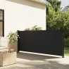 Auvent latéral rétractable noir 100x500 cm 562566562566