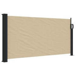 Auvent latéral rétractable beige 100x500 cm 562567562567
