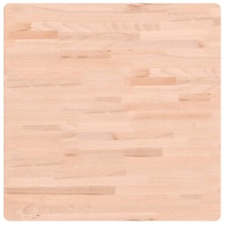 Dessus de table 70x70x2,5 cm carré bois massif de hêtre 562573562573