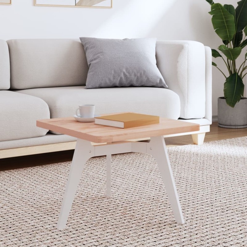 Dessus de table 50x50x2,5 cm carré bois massif de hêtre 562575562575