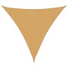 Voile d'ombrage 160 g/m² triangulaire sable 3,6x3,6x3,6 m PEHD 562581562581