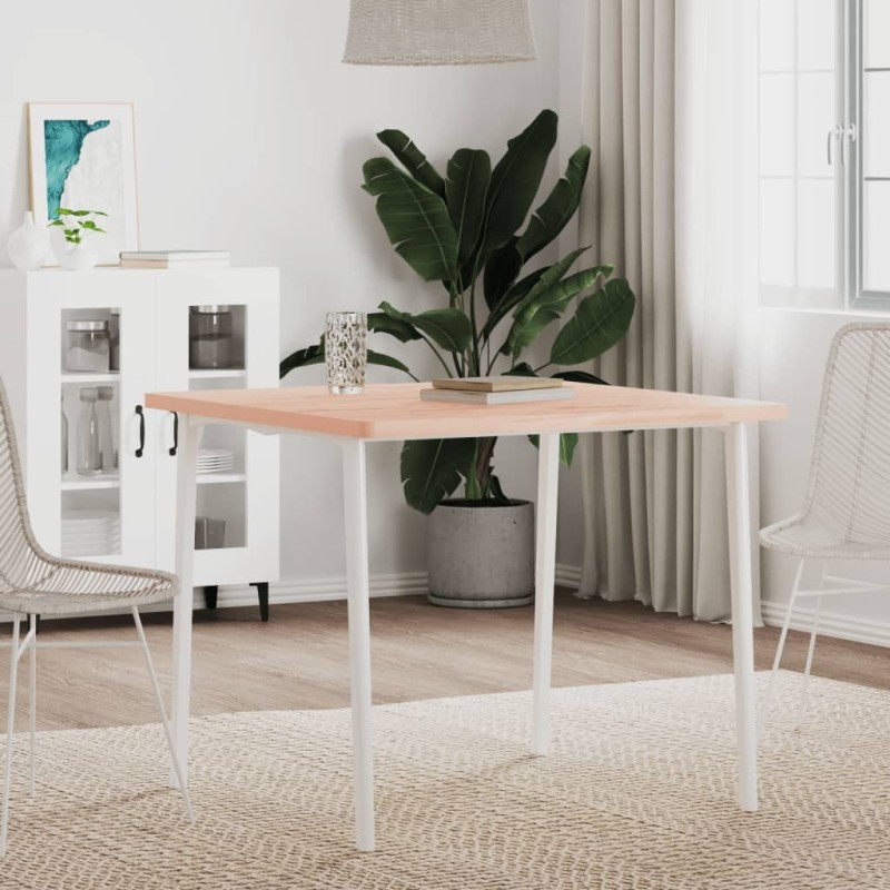 Dessus de table 80x80x2,5 cm carré bois massif de hêtre 562592562592