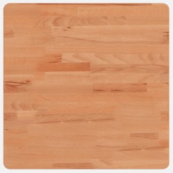 Dessus de table 50x50x4 cm carré bois massif de hêtre 562596562596