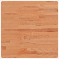 Dessus de table 50x50x2,5 cm carré bois massif de hêtre 562597562597