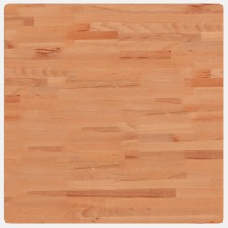 Dessus de table 70x70x2,5 cm carré bois massif de hêtre 562599562599