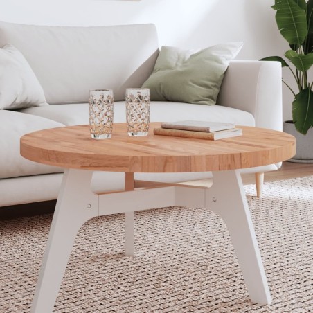 Dessus de table Ø80x4 cm rond bois massif de hêtre 562604562604