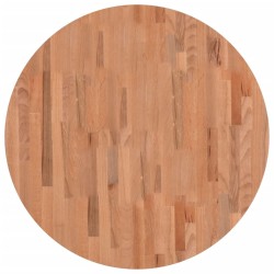 Dessus de table Ø80x4 cm rond bois massif de hêtre 562604562604
