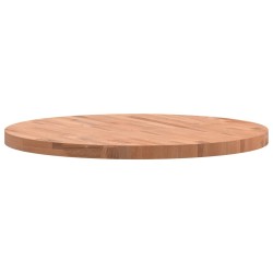 Dessus de table Ø80x4 cm rond bois massif de hêtre 562604562604