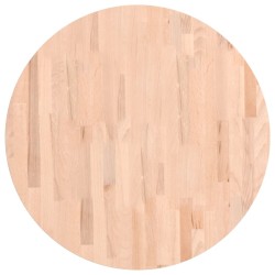 Dessus de table Ø70x2,5 cm rond bois massif de hêtre 562606562606