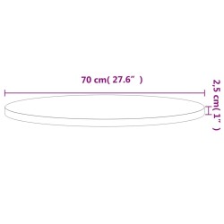 Dessus de table Ø70x2,5 cm rond bois massif de hêtre 562606562606