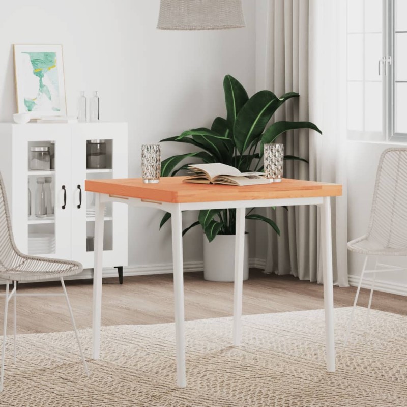 Dessus de table 70x70x4 cm carré bois massif de hêtre 562608562608