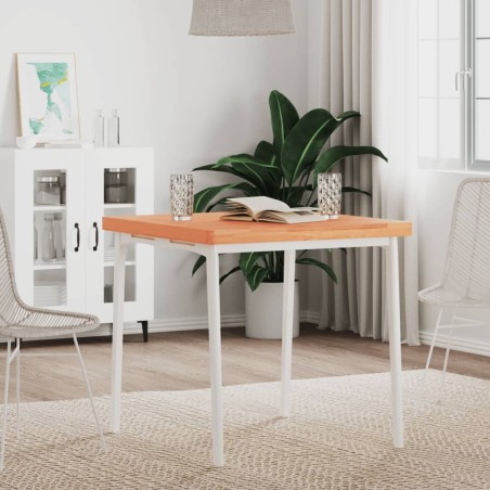 Dessus de table 70x70x4 cm carré bois massif de hêtre 562608562608