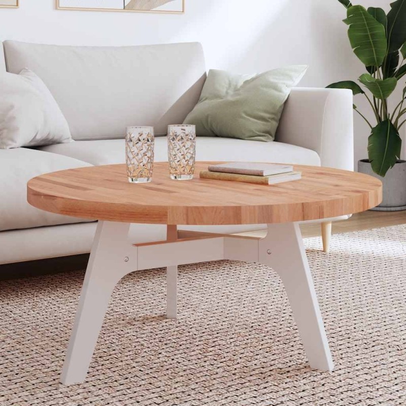 Dessus de table Ø90x4 cm rond bois massif de hêtre 562616562616