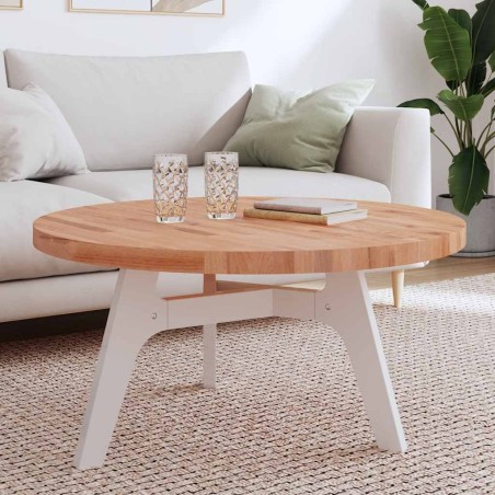 Dessus de table Ø90x4 cm rond bois massif de hêtre 562616562616