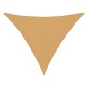 Voile d'ombrage 160 g/m² triangulaire sable 5x5x6 m PEHD 562622562622