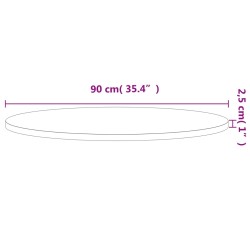 Dessus de table Ø90x2,5 cm rond bois massif de hêtre 562624562624