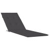 Coussin de chaise longue anthracite mélangé (75+105) x 50 x 4 cm 562636562636