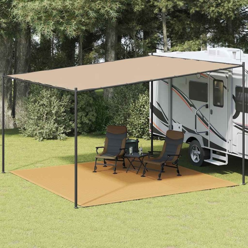 Tapis de tente sable 400x400 cm PEHD 562637562637