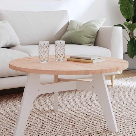 Dessus de table Ø80x2,5 cm rond bois massif de hêtre 562680562680