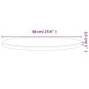Dessus de table Ø60x2,5 cm rond bois massif de hêtre 562681562681