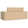 Canapé-lit pour enfants 2 places crème peluche douce 562684562684