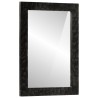 Miroir de bain noir 50x70x2,5 cm bois manguier massif et verre 562685562685