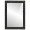 Miroir de bain noir 50x70x2,5 cm bois manguier massif et verre 562685562685
