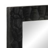 Miroir de bain noir 50x70x2,5 cm bois manguier massif et verre 562685562685