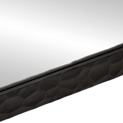 Miroir de bain noir 50x70x2,5 cm bois manguier massif et verre 562685562685