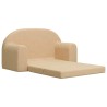 Canapé-lit pour enfants 2 places crème peluche douce 562694562694