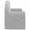 Canapé-lit enfants 2 places gris clair peluche douce 562695562695