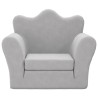 Canapé-lit pour enfants gris clair peluche douce 562697562697
