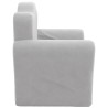 Canapé-lit pour enfants gris clair peluche douce 562697562697
