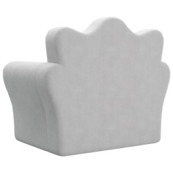 Canapé-lit pour enfants gris clair peluche douce 562697562697