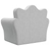 Canapé-lit pour enfants gris clair peluche douce 562697562697