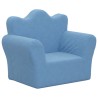 Canapé pour enfants bleu peluche douce 562700562700