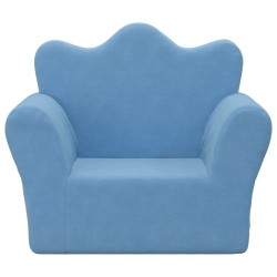 Canapé pour enfants bleu peluche douce 562700562700