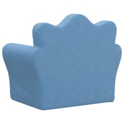Canapé pour enfants bleu peluche douce 562700562700