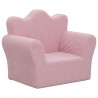 Canapé pour enfants rose peluche douce 562702562702