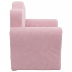 Canapé pour enfants rose peluche douce 562702562702