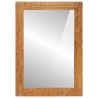 Miroir salle de bain 50x70x2,5 cm bois massif d'acacia et verre 562704562704