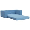 Canapé-lit pour enfants 2 places bleu peluche douce 562705562705