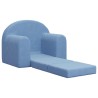 Canapé-lit pour enfants bleu peluche douce 562707562707